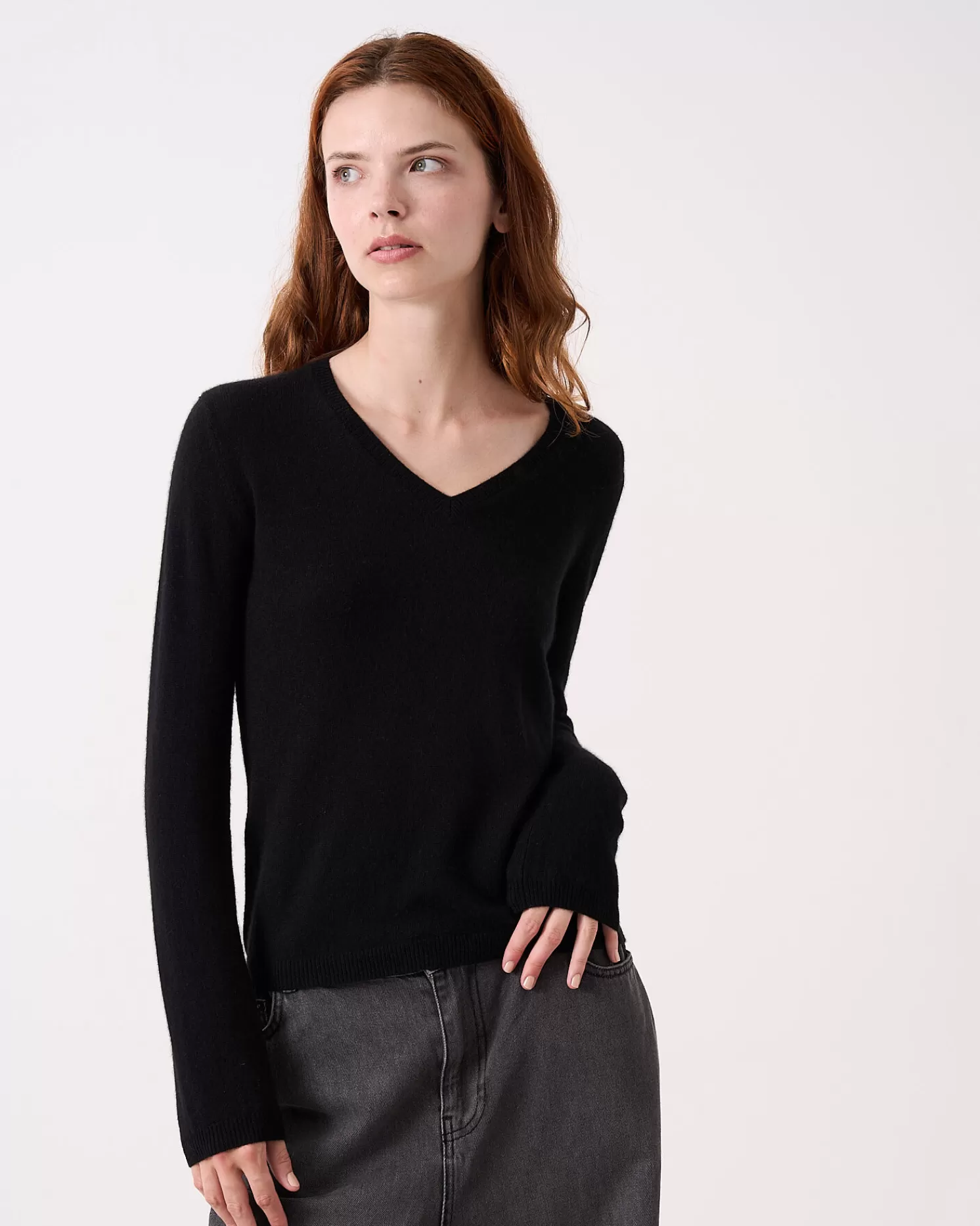 Absolut Cashmere Aife<DAMES V-Hals | 100% Kasjmier