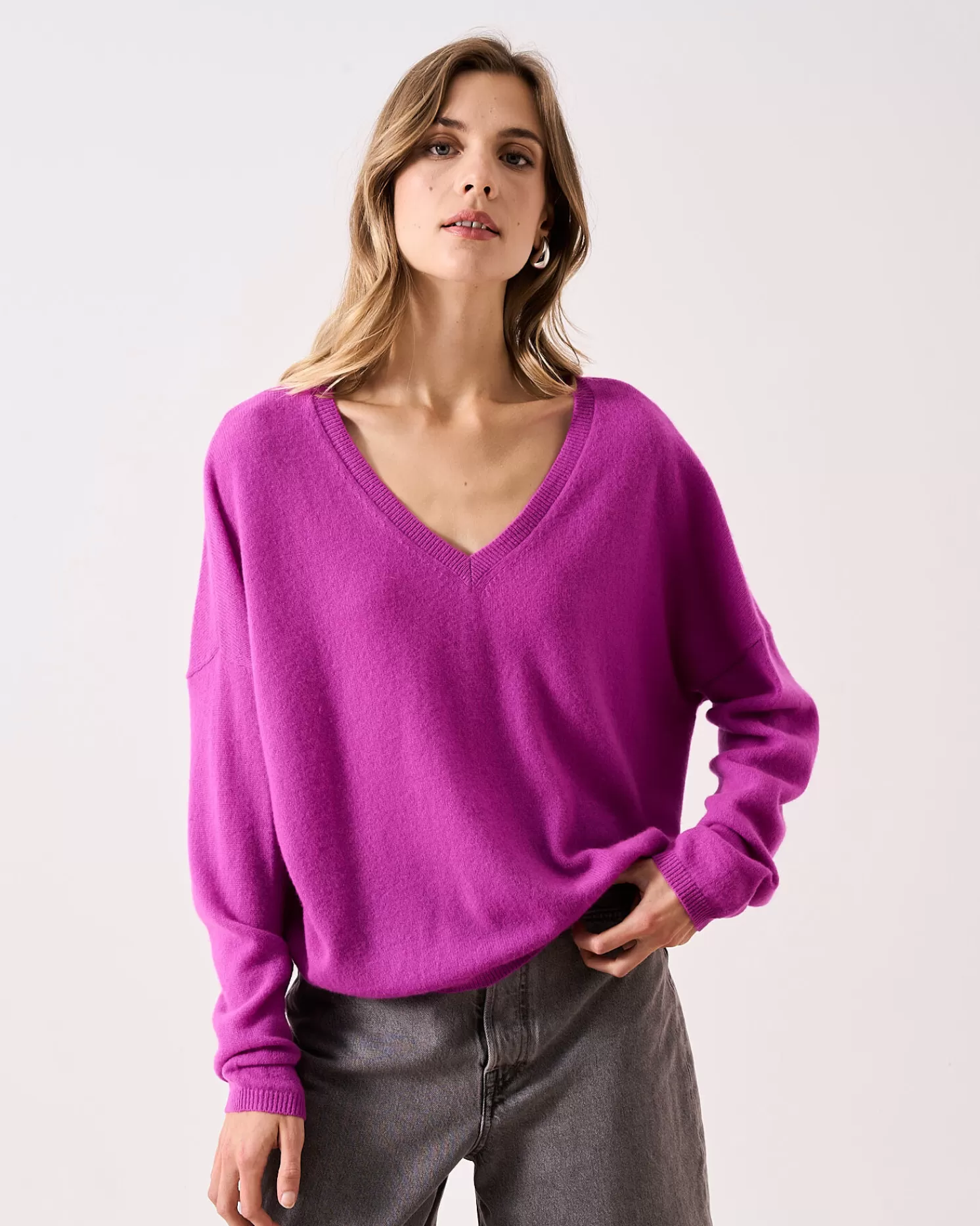 Absolut Cashmere Alicia<DAMES V-Hals | 100% Kasjmier