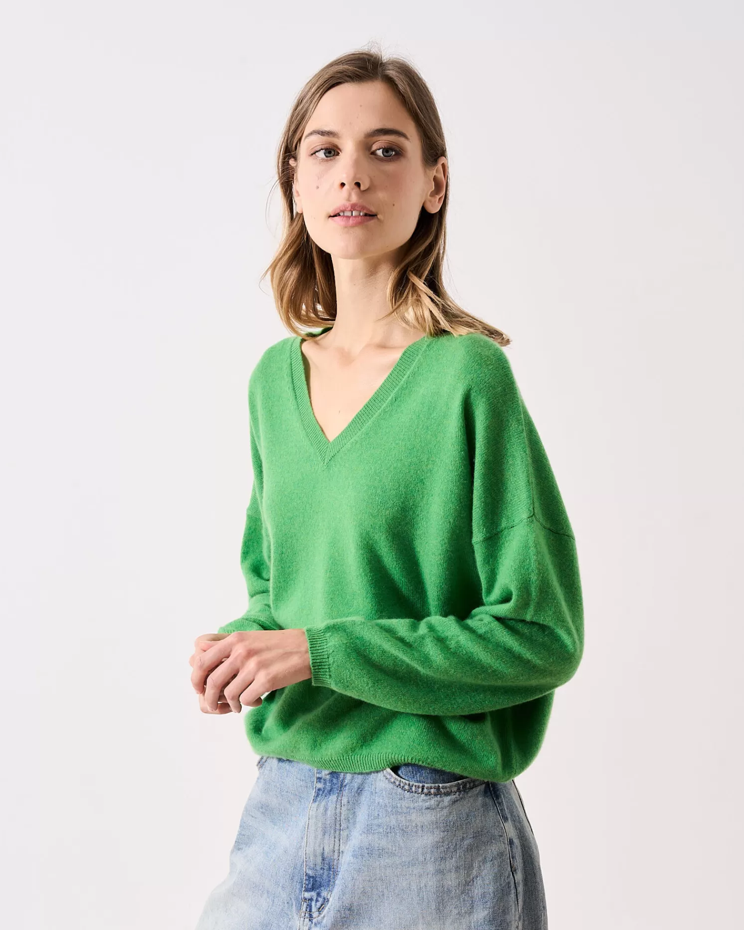 Absolut Cashmere Alicia<DAMES V-Hals | 100% Kasjmier