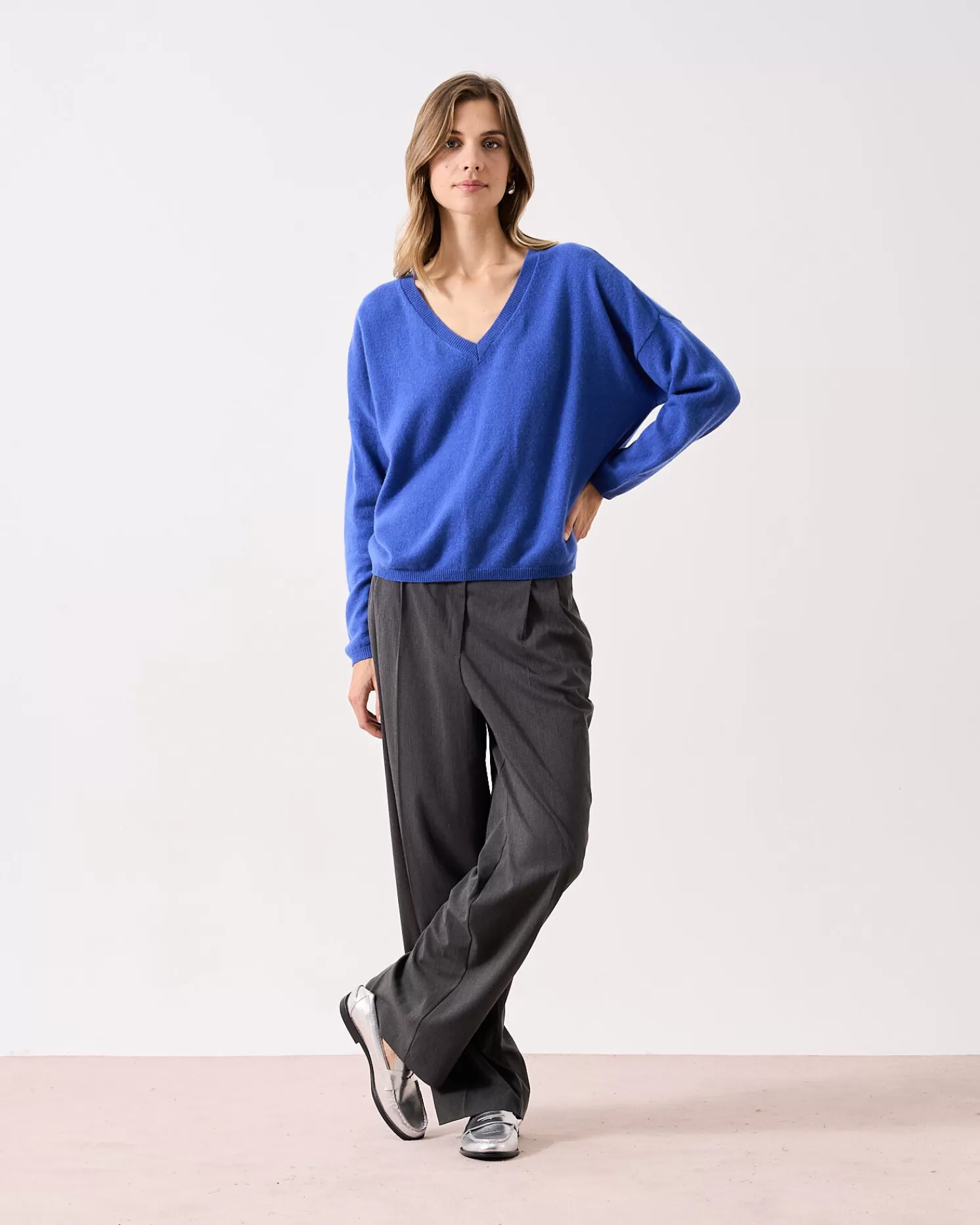 Absolut Cashmere Alicia<DAMES V-Hals | 100% Kasjmier