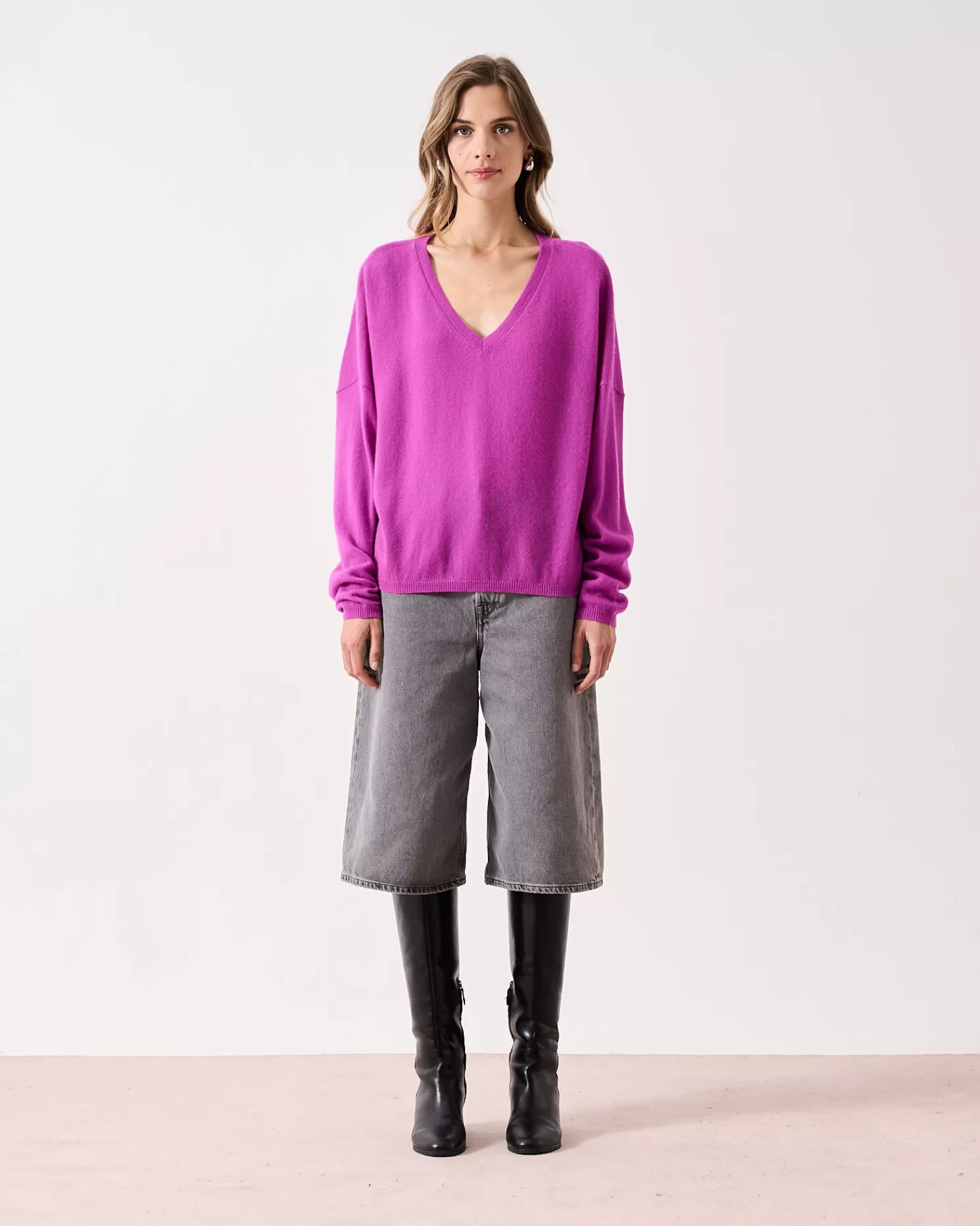 Absolut Cashmere Alicia<DAMES V-Hals | 100% Kasjmier