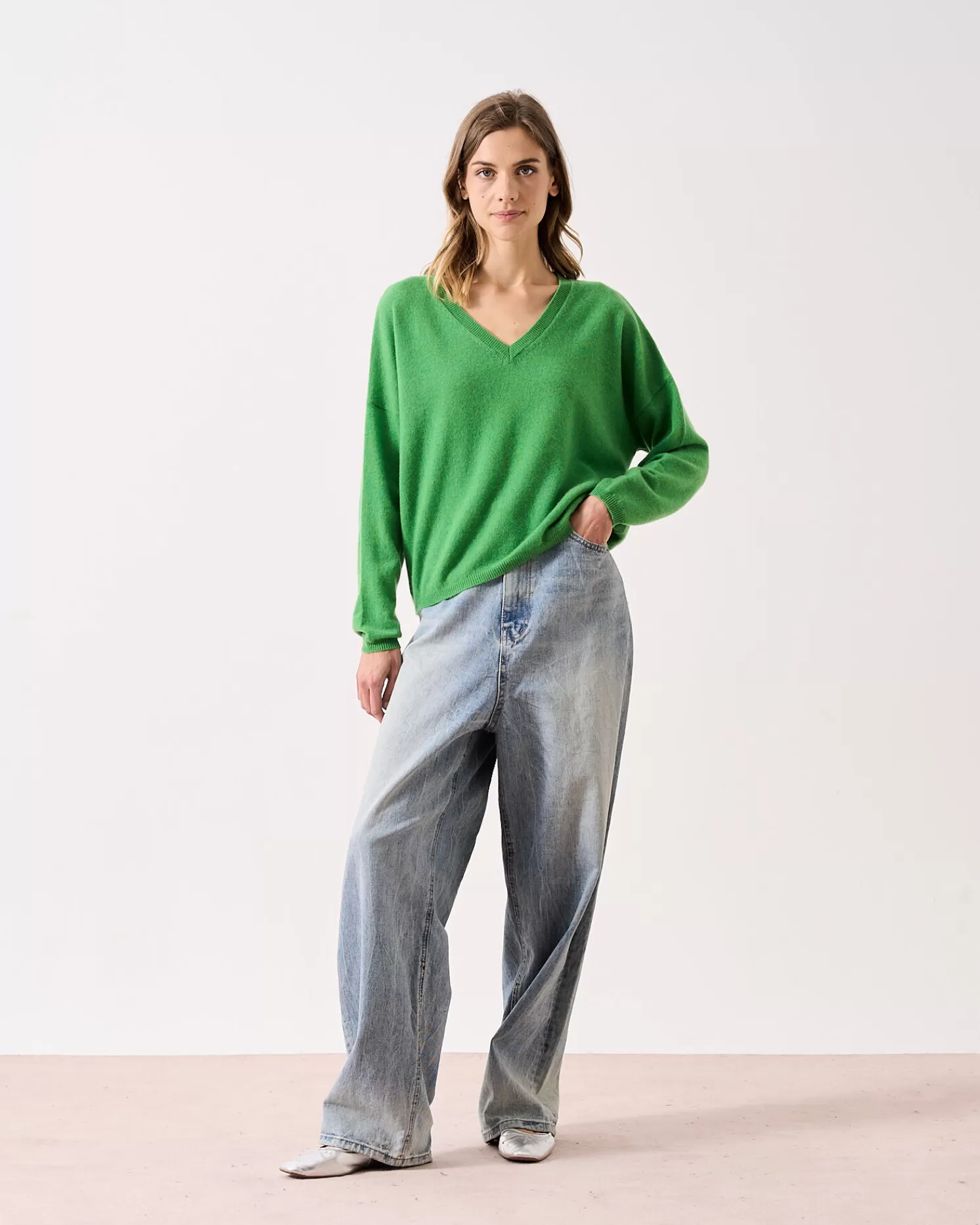 Absolut Cashmere Alicia<DAMES V-Hals | 100% Kasjmier
