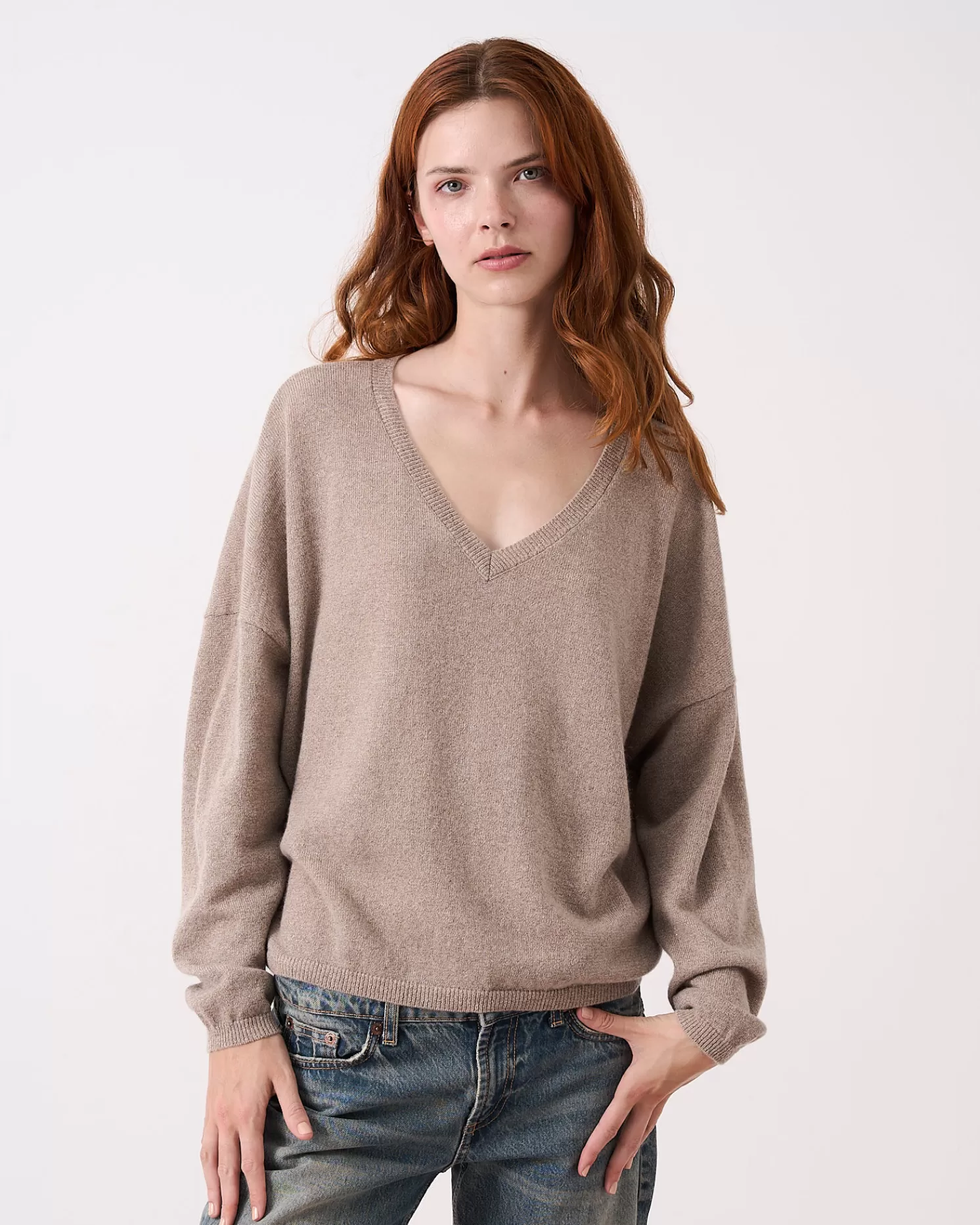 Absolut Cashmere Alicia Glitter<DAMES V-Hals