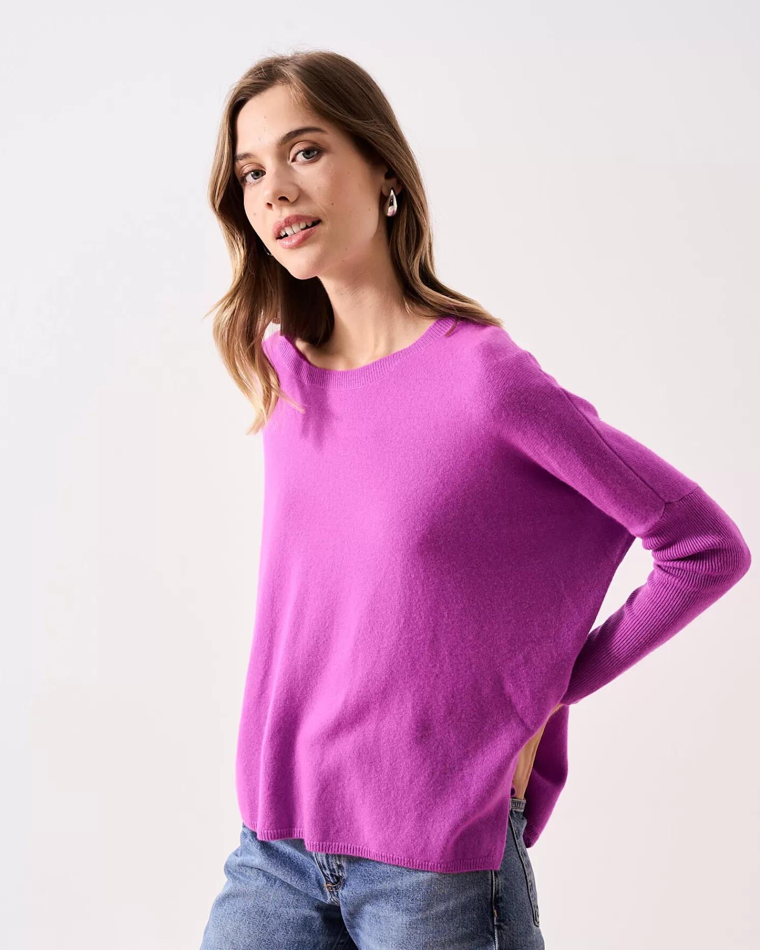 Absolut Cashmere Astrid<DAMES Ronde Hals | Poncho'S
