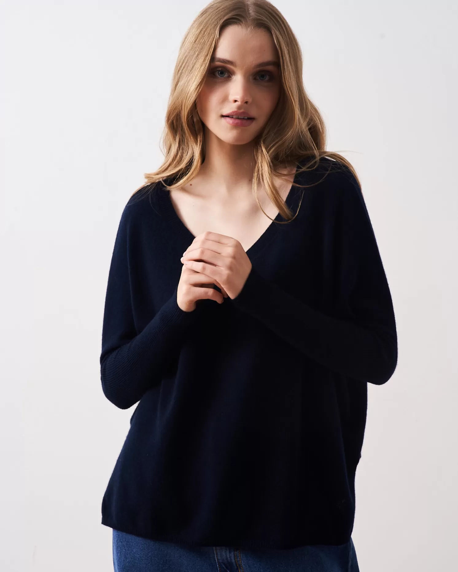 Absolut Cashmere Camille<DAMES V-Hals | 100% Kasjmier
