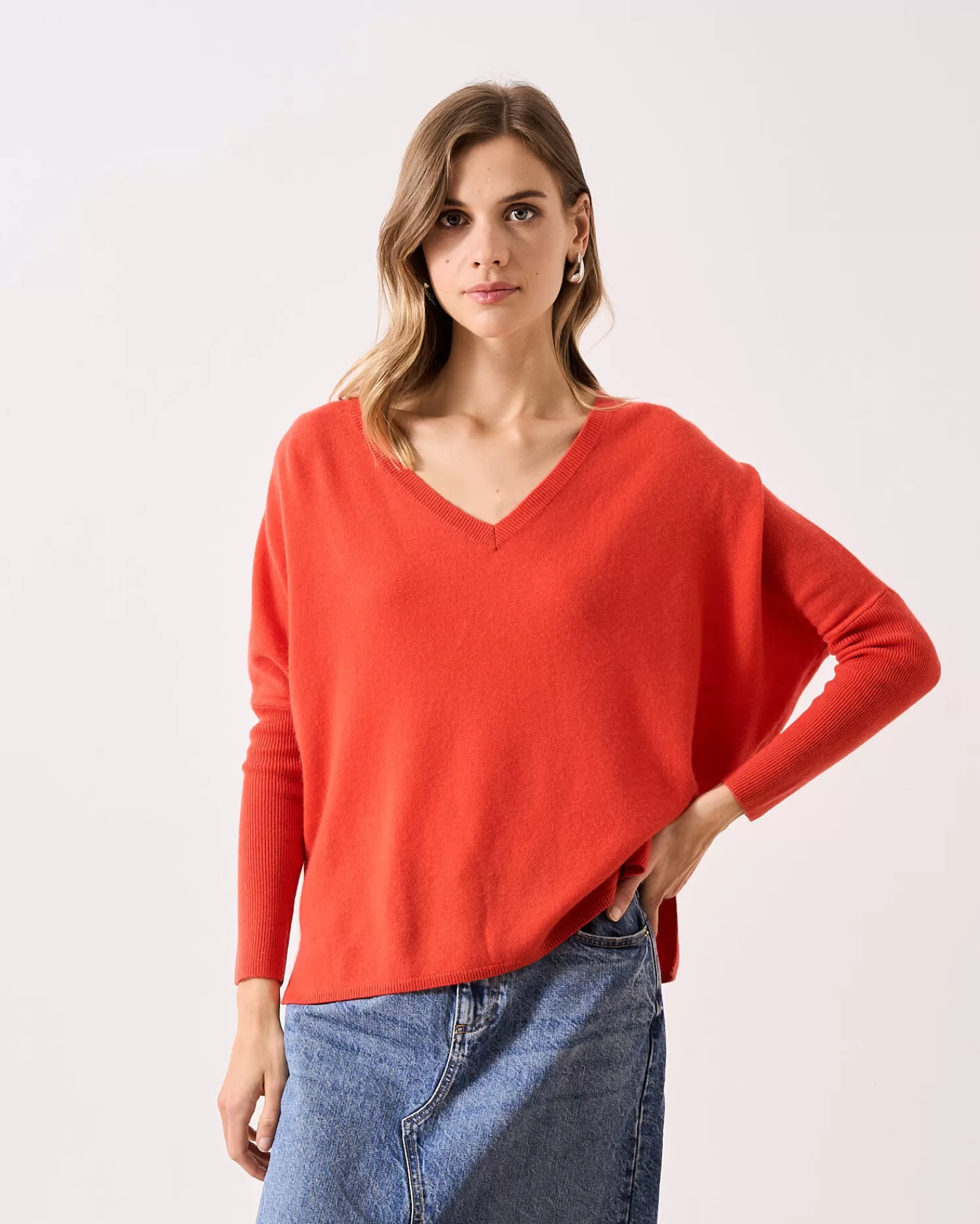 Absolut Cashmere Camille<DAMES V-Hals | Poncho'S