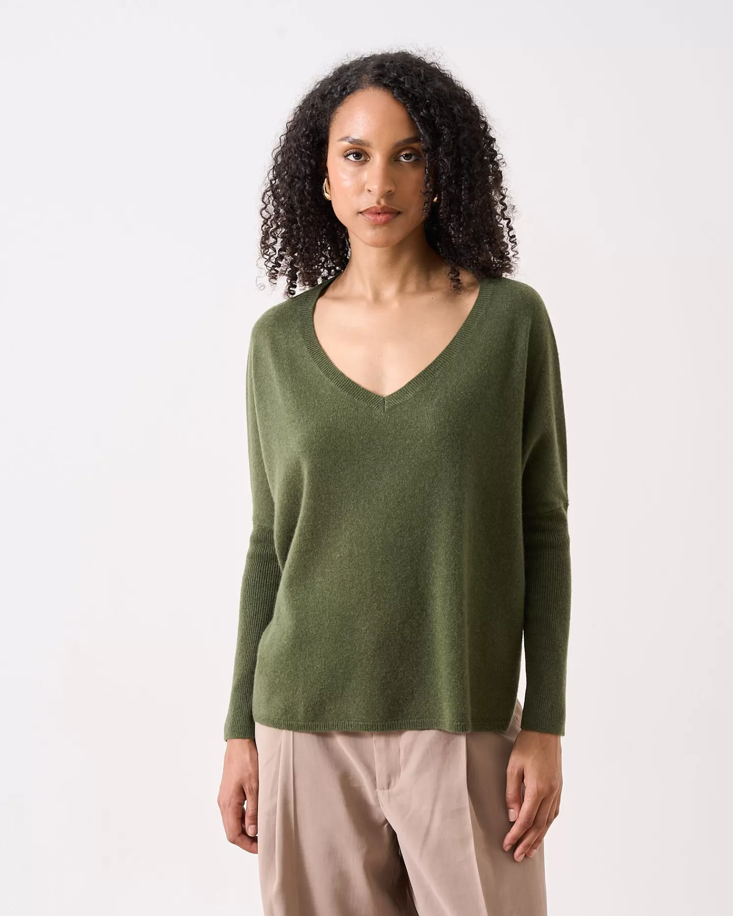 Absolut Cashmere Camille<DAMES V-Hals | Poncho'S