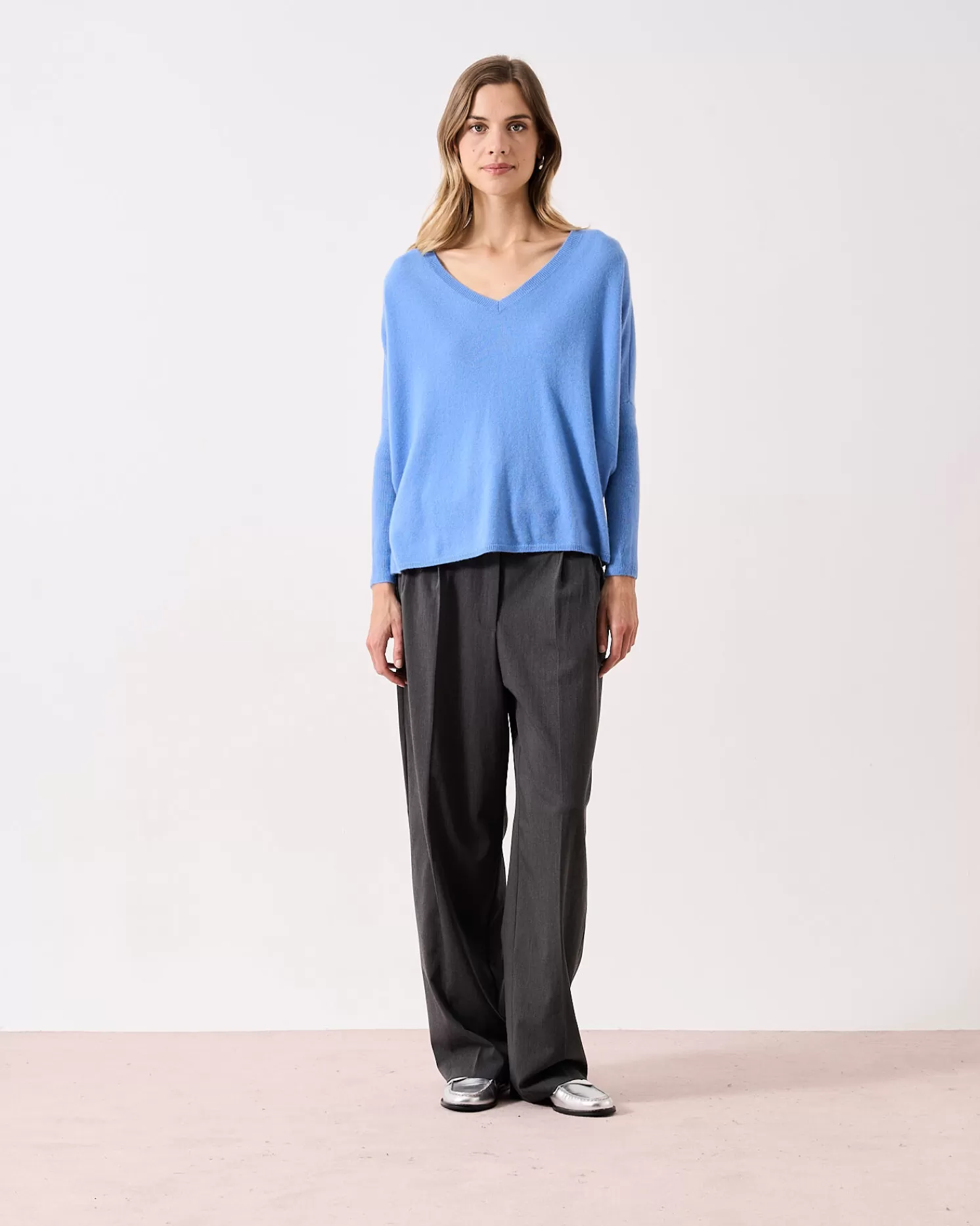 Absolut Cashmere Camille<DAMES V-Hals | Poncho'S