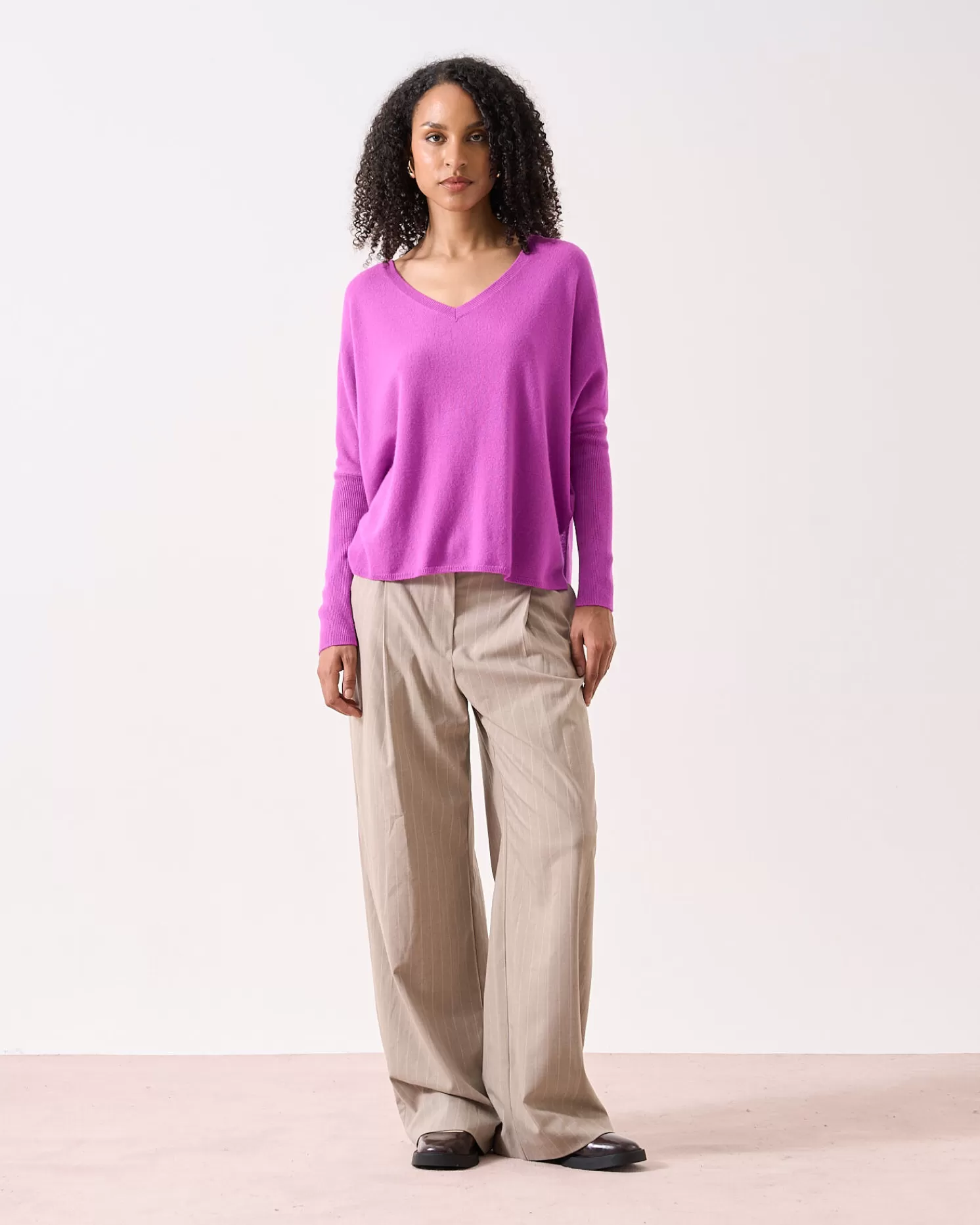 Absolut Cashmere Camille<DAMES V-Hals | Poncho'S