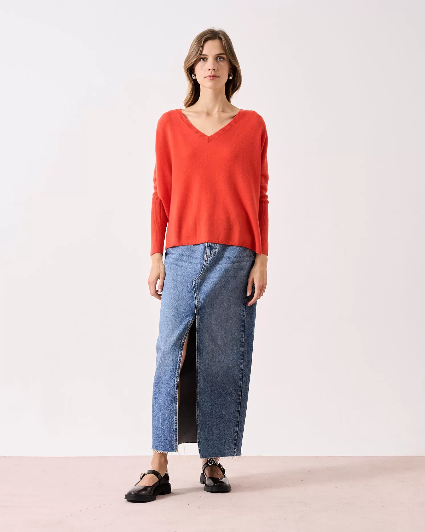 Absolut Cashmere Camille<DAMES V-Hals | Poncho'S