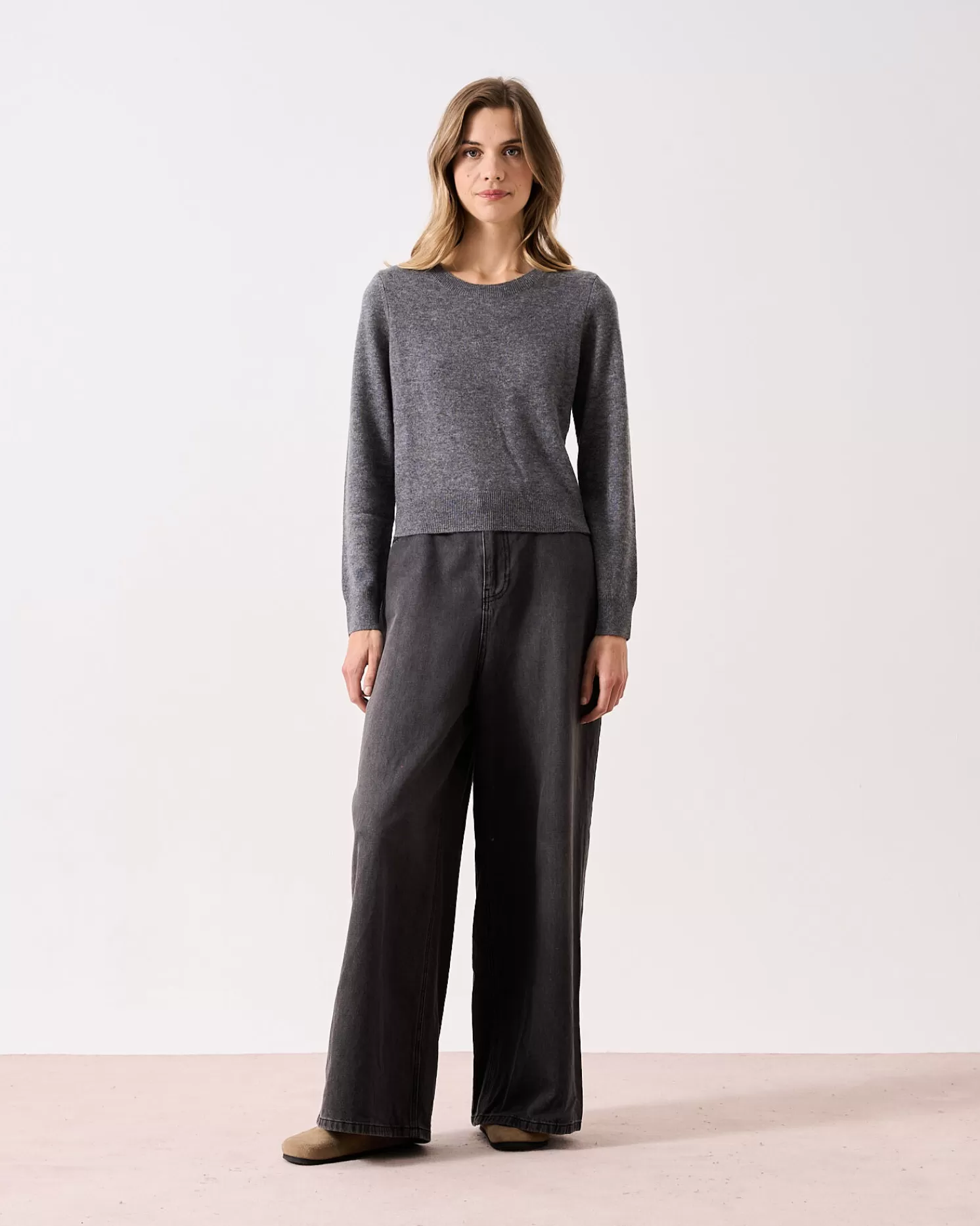 Absolut Cashmere Carlie<DAMES Ronde Hals | 100% Kasjmier