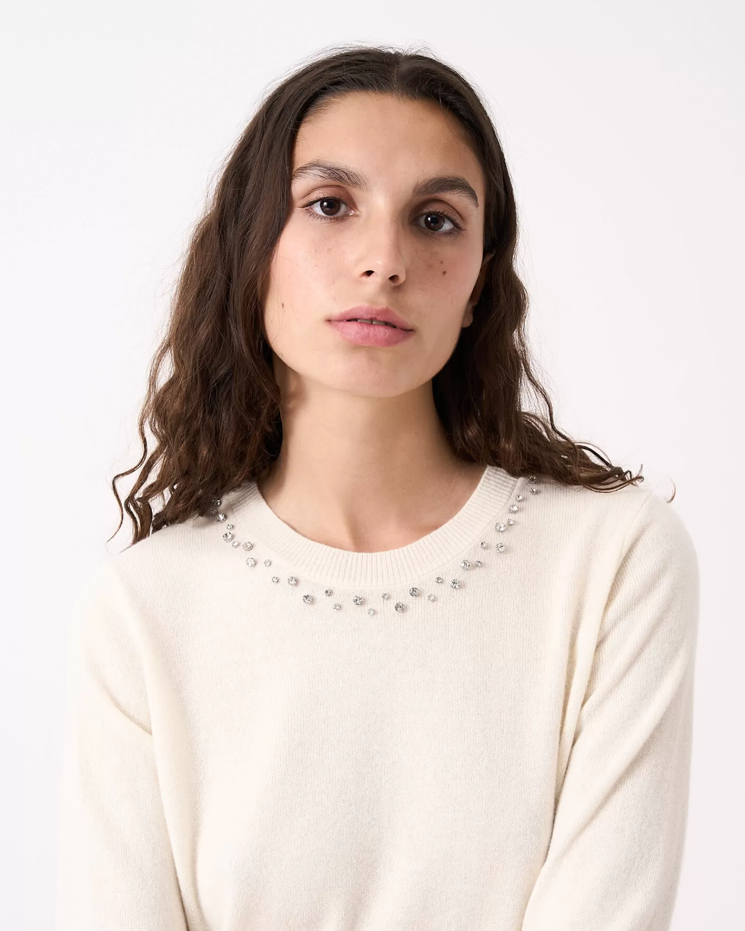 Absolut Cashmere Carlie Sparkles<DAMES Ronde Hals