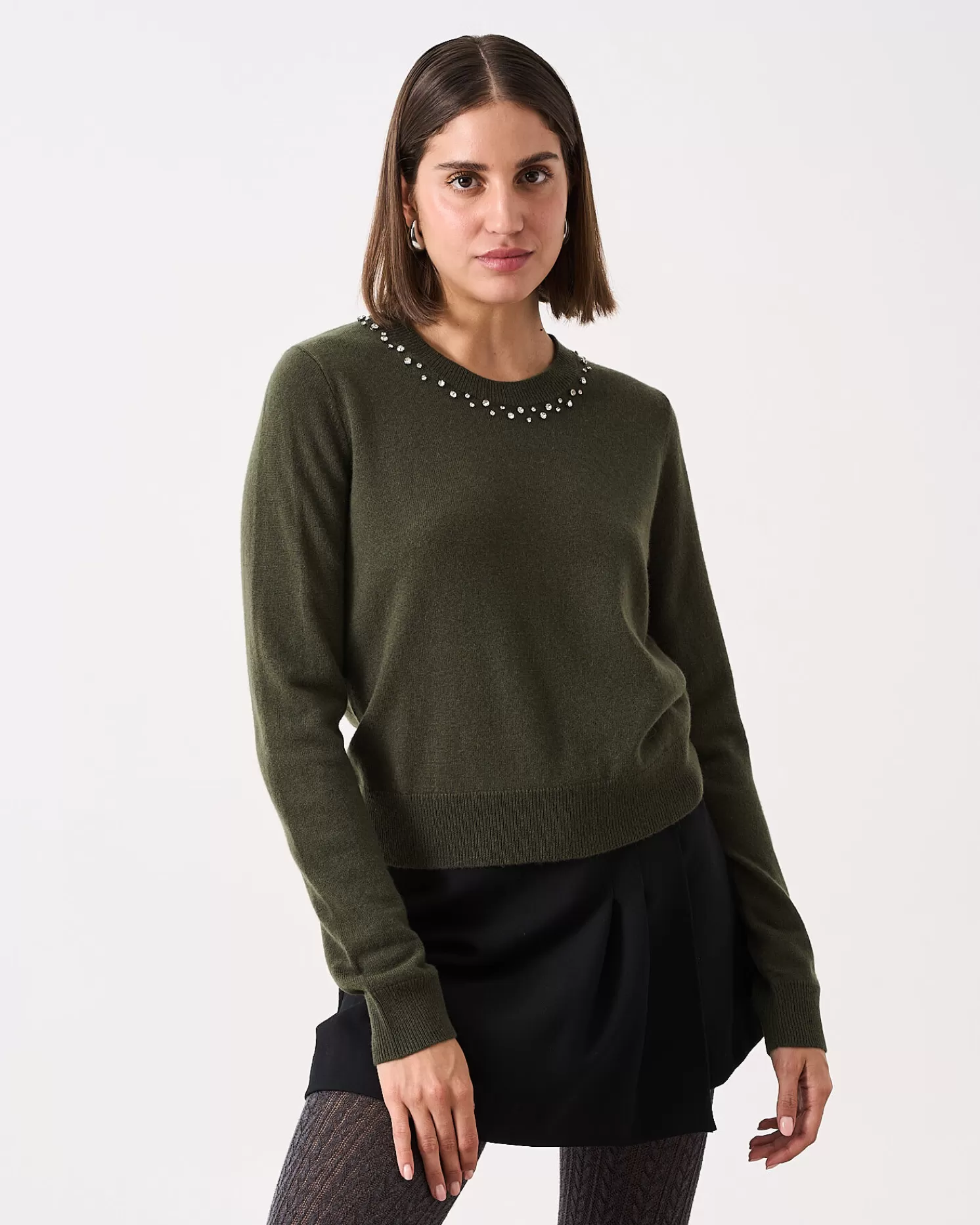 Absolut Cashmere Carlie Sparkles<DAMES Ronde Hals
