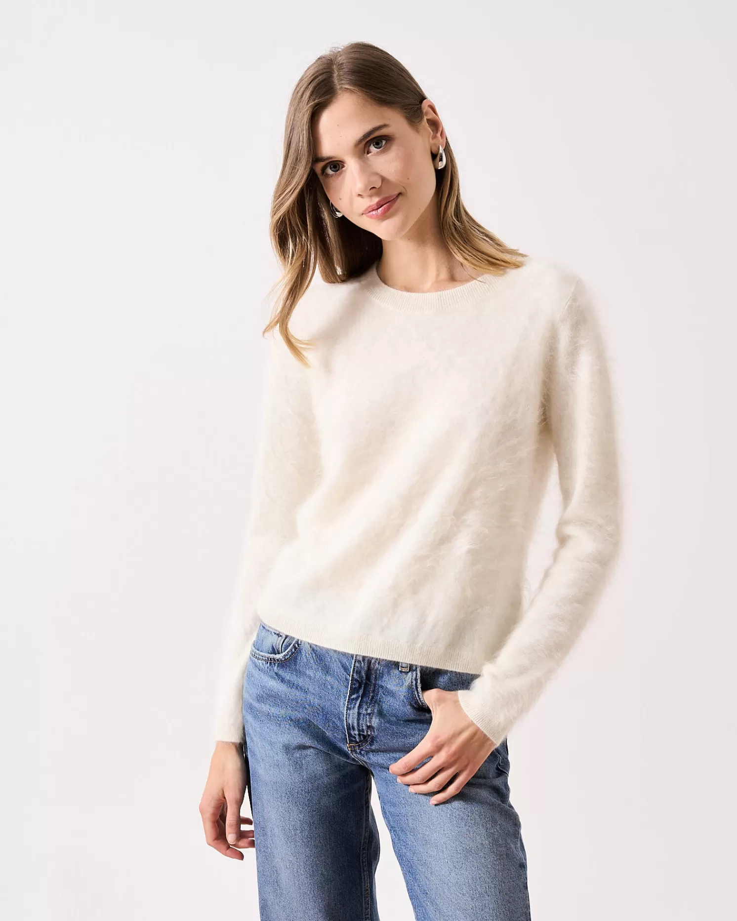 Absolut Cashmere Clare<DAMES Ronde Hals | 100% Kasjmier