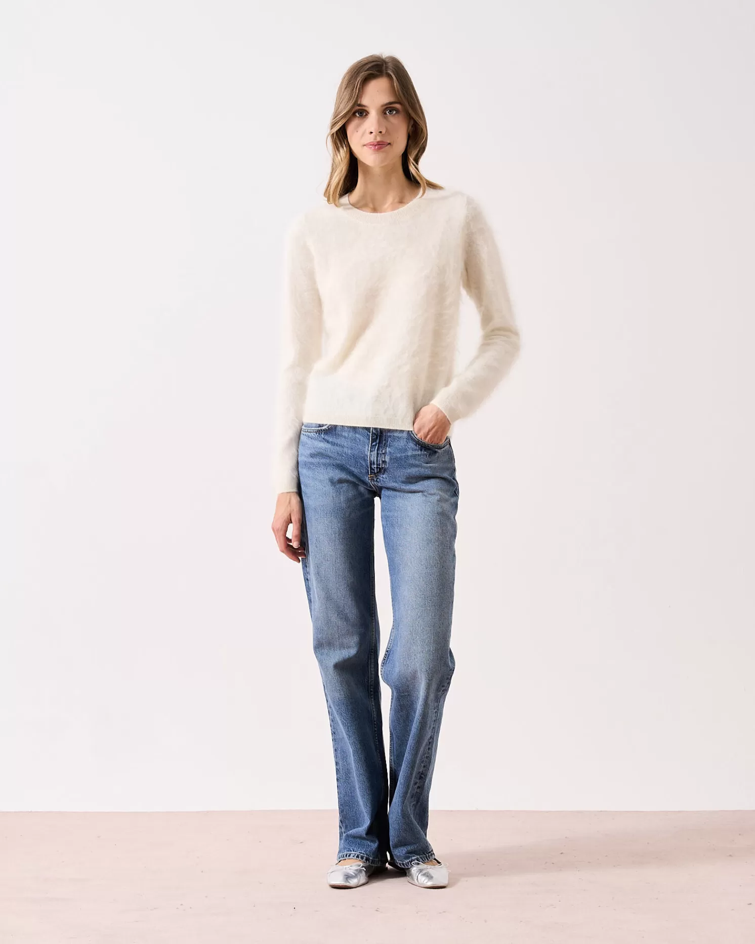 Absolut Cashmere Clare<DAMES Ronde Hals | 100% Kasjmier