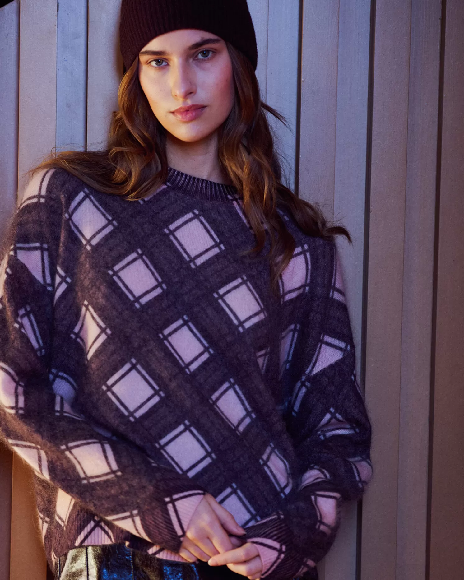 Absolut Cashmere Clarke<DAMES Ronde Hals | Geborsteld Kasjmier