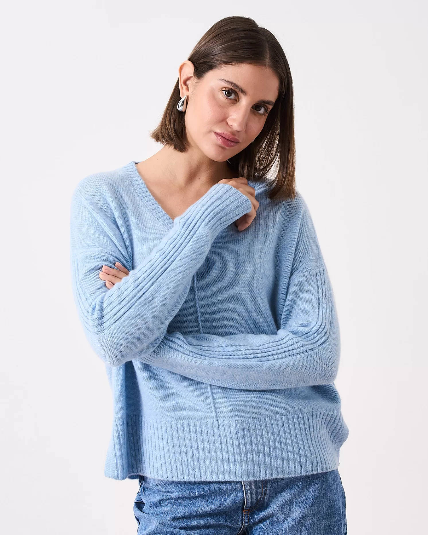 Absolut Cashmere Claudie<DAMES V-Hals | 100% Kasjmier