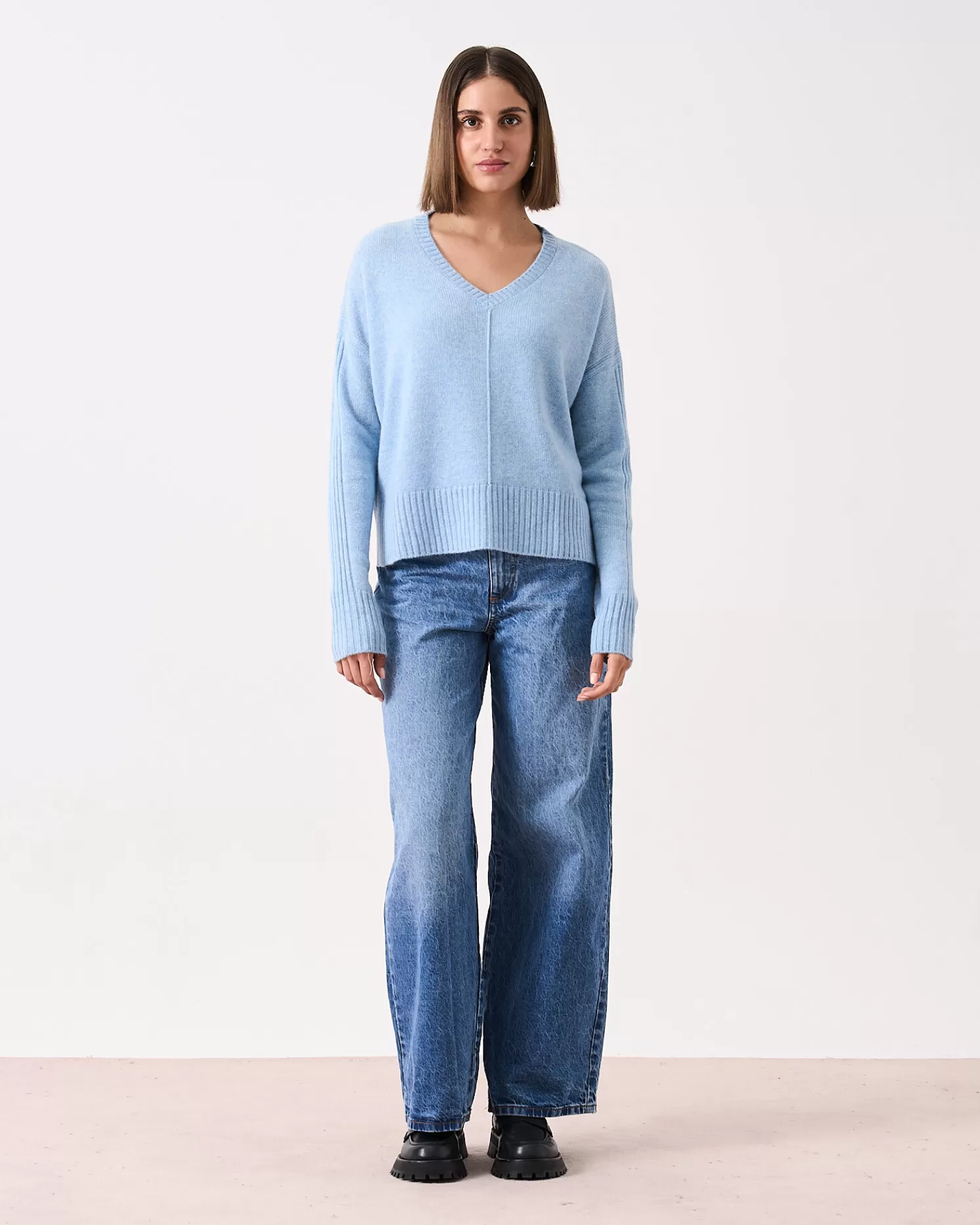 Absolut Cashmere Claudie<DAMES V-Hals | 100% Kasjmier