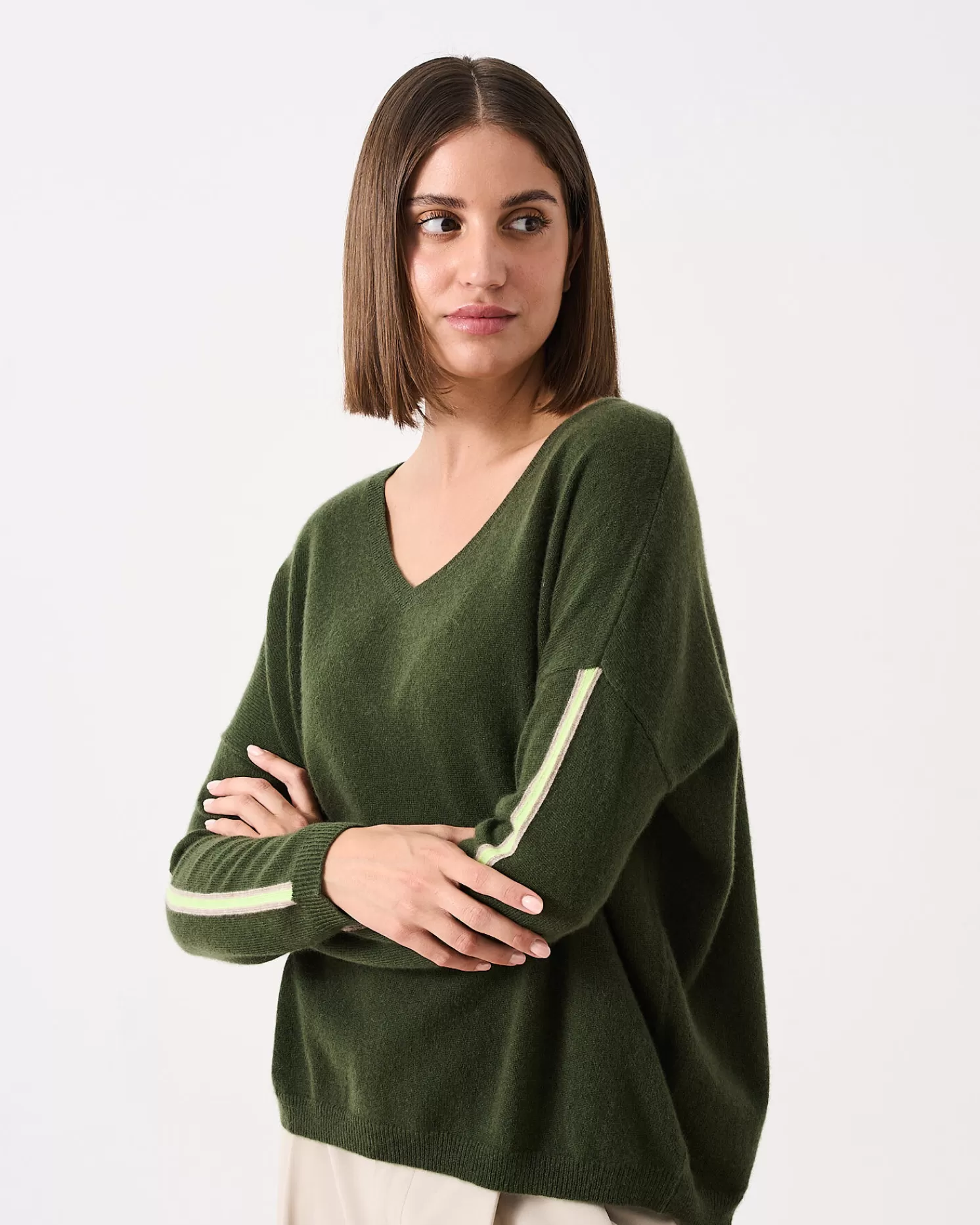 Absolut Cashmere Dunmore<DAMES V-Hals | 100% Kasjmier