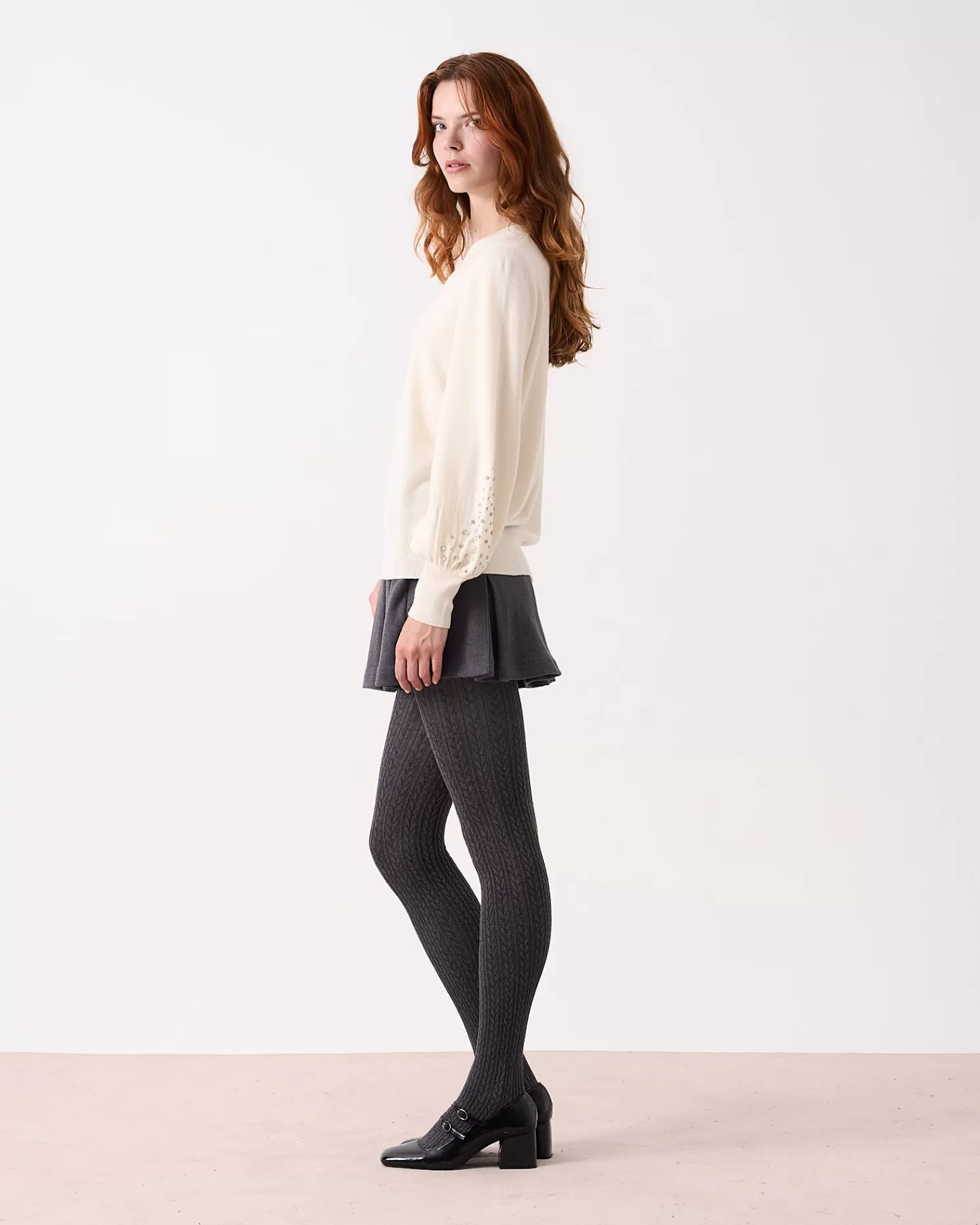 Absolut Cashmere Joy Sparkles<DAMES Ronde Hals