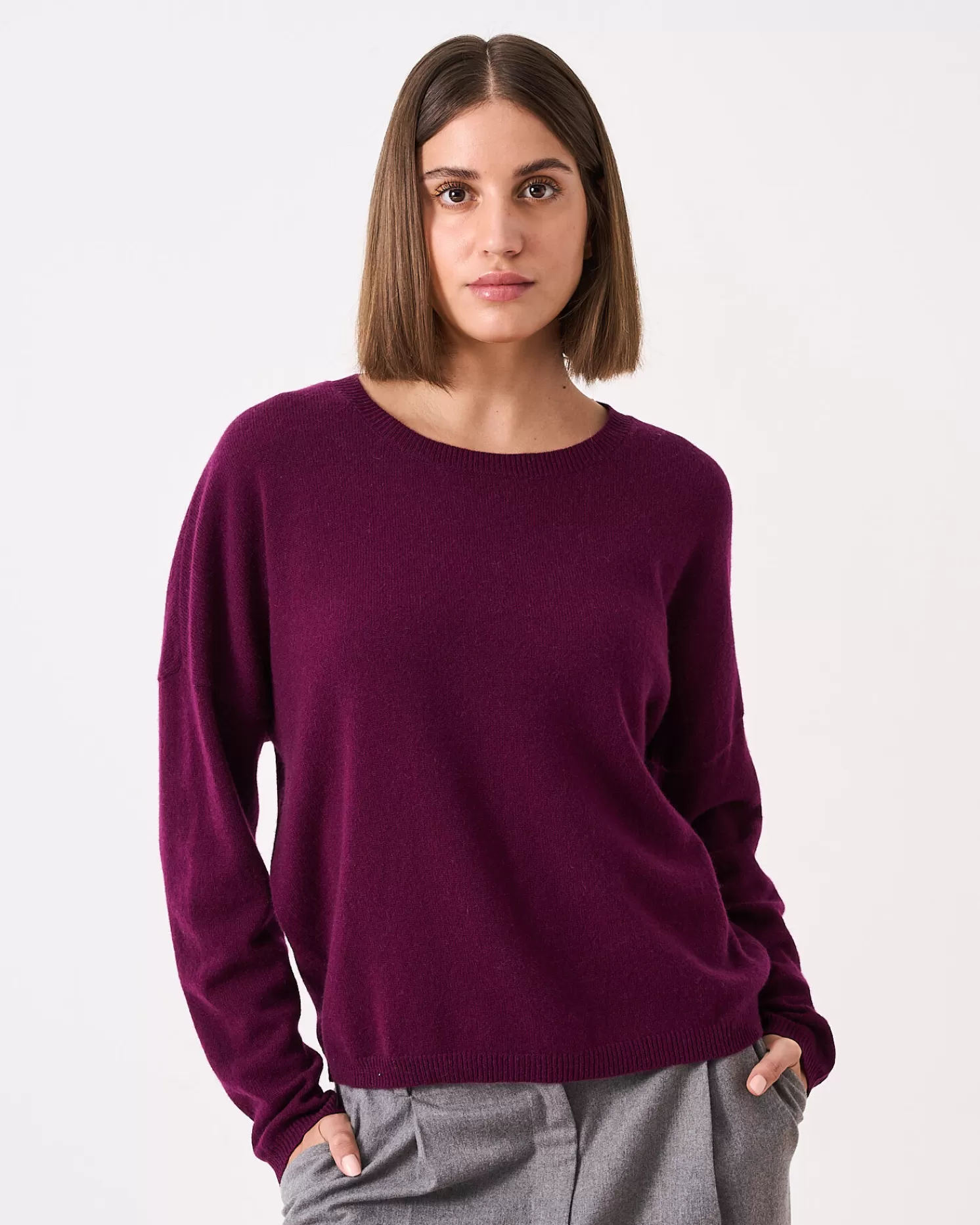 Absolut Cashmere Kaira<DAMES Ronde Hals | 100% Kasjmier