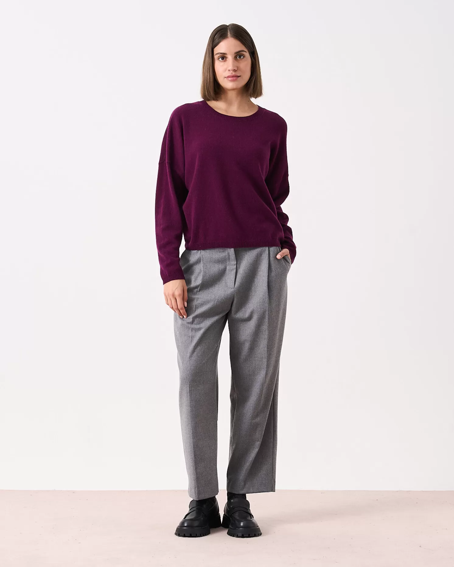 Absolut Cashmere Kaira<DAMES Ronde Hals | 100% Kasjmier
