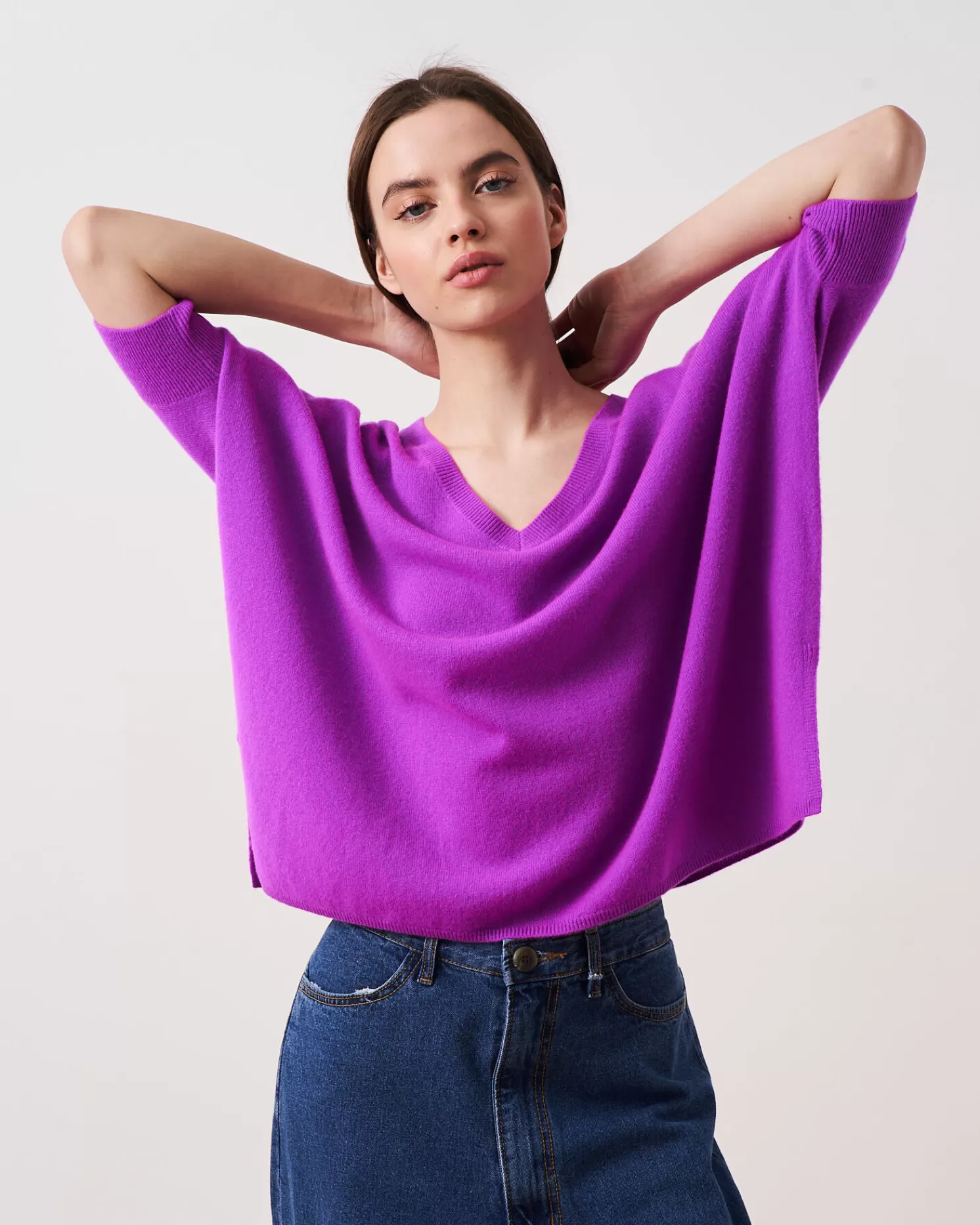 Absolut Cashmere Kate<DAMES V-Hals | Poncho'S
