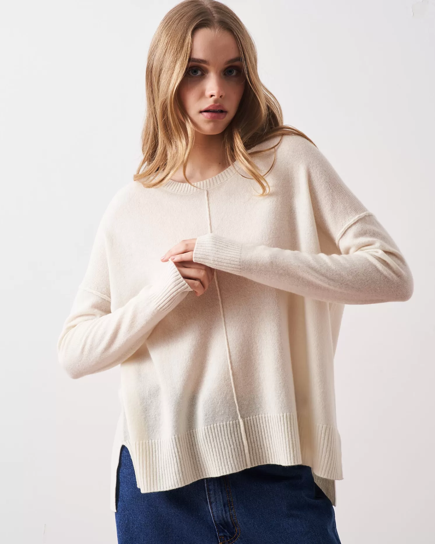 Absolut Cashmere Kenza<DAMES Ronde Hals | 100% Kasjmier