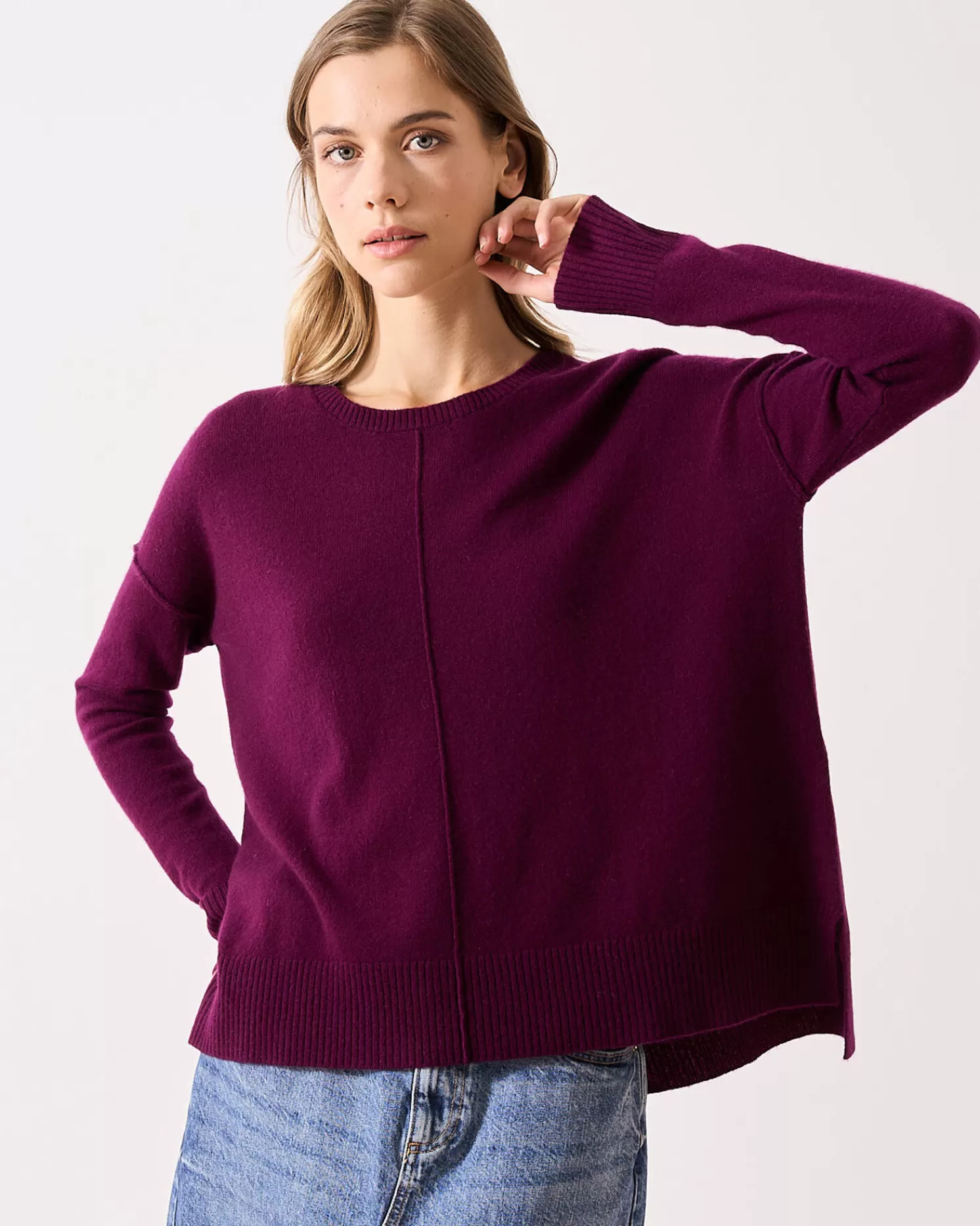 Absolut Cashmere Kenza<DAMES Ronde Hals | 100% Kasjmier
