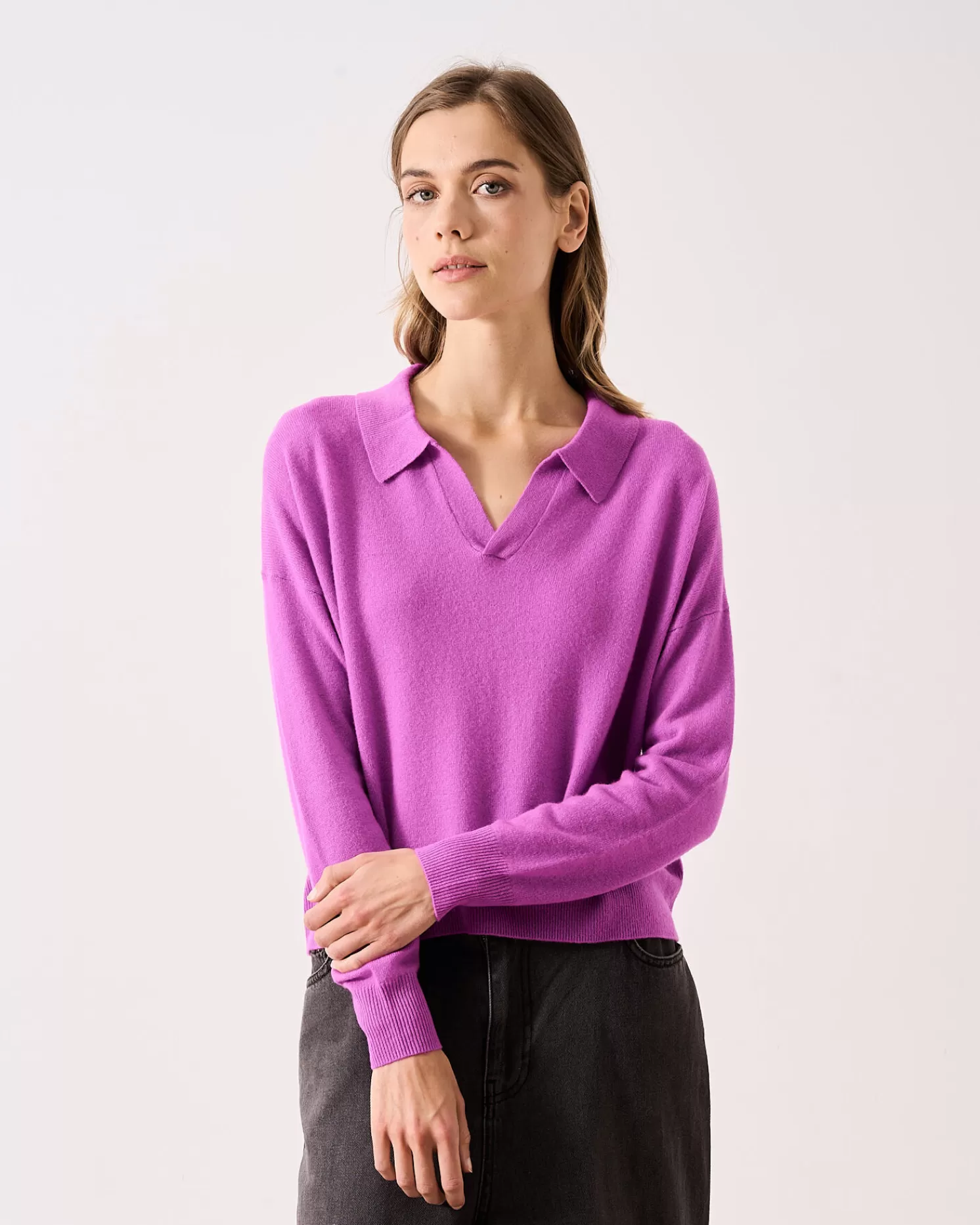 Absolut Cashmere Pia<DAMES V-Hals | 100% Kasjmier