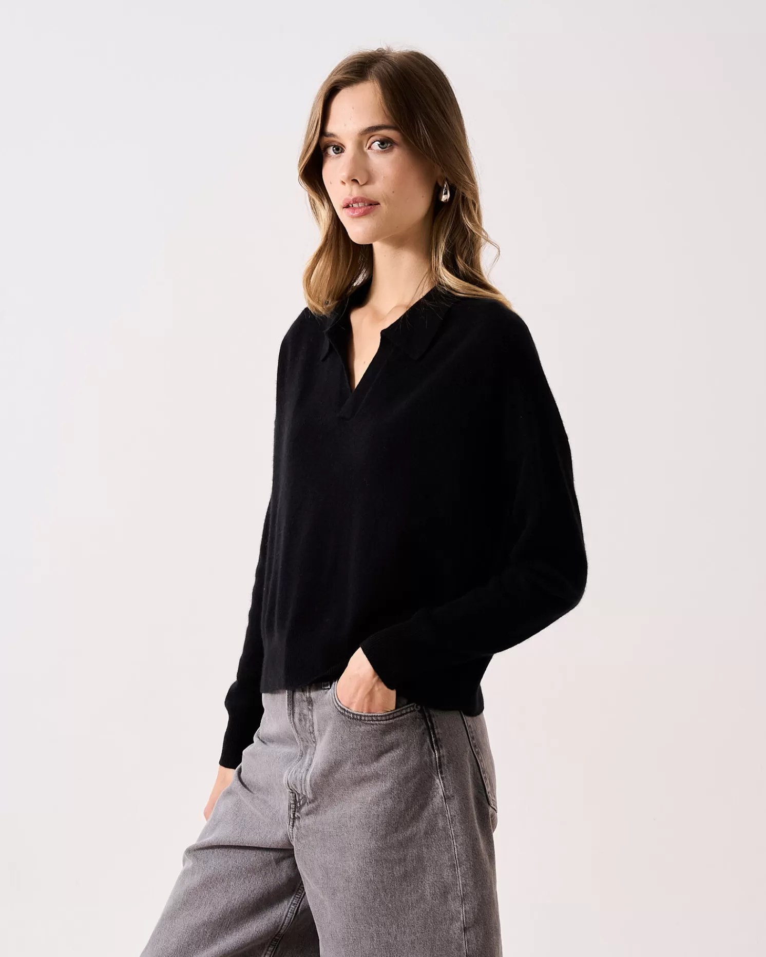 Absolut Cashmere Pia<DAMES V-Hals | 100% Kasjmier