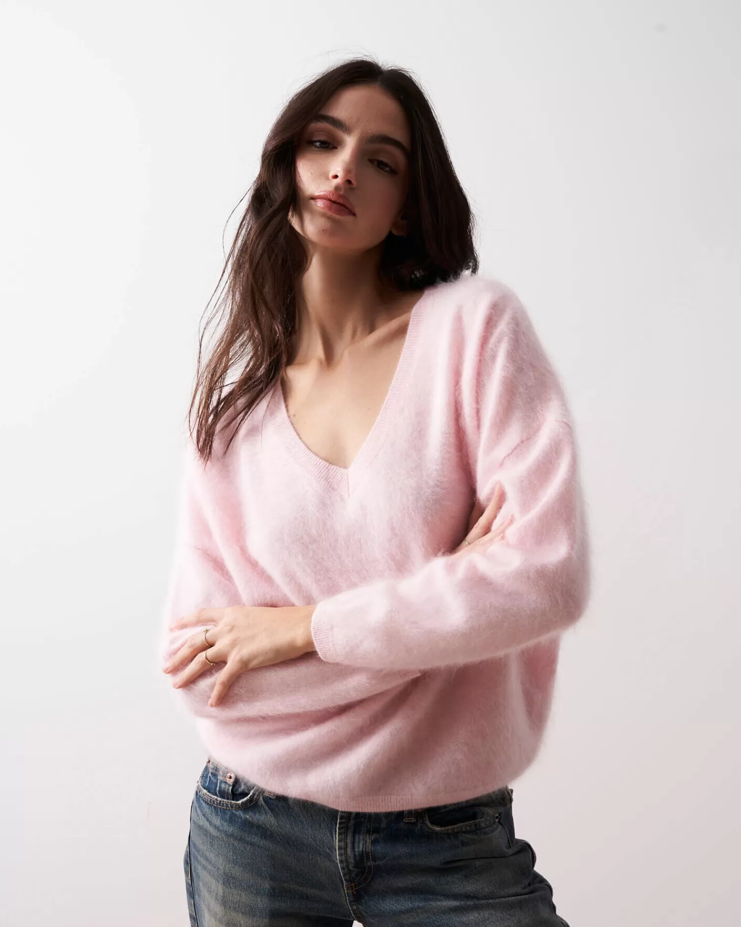 Absolut Cashmere Soeli<DAMES V-Hals | 100% Kasjmier
