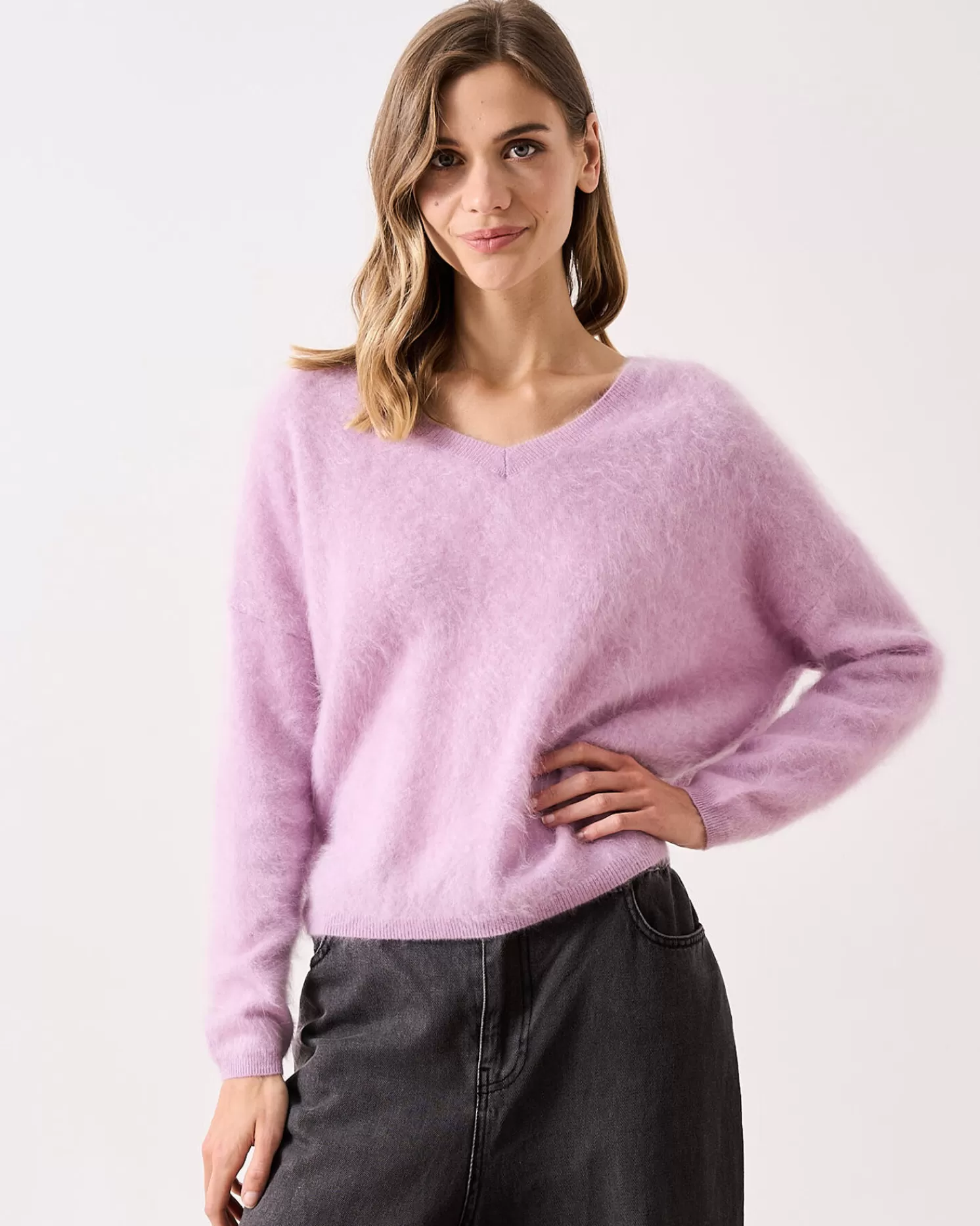 Absolut Cashmere Soeli<DAMES V-Hals | 100% Kasjmier