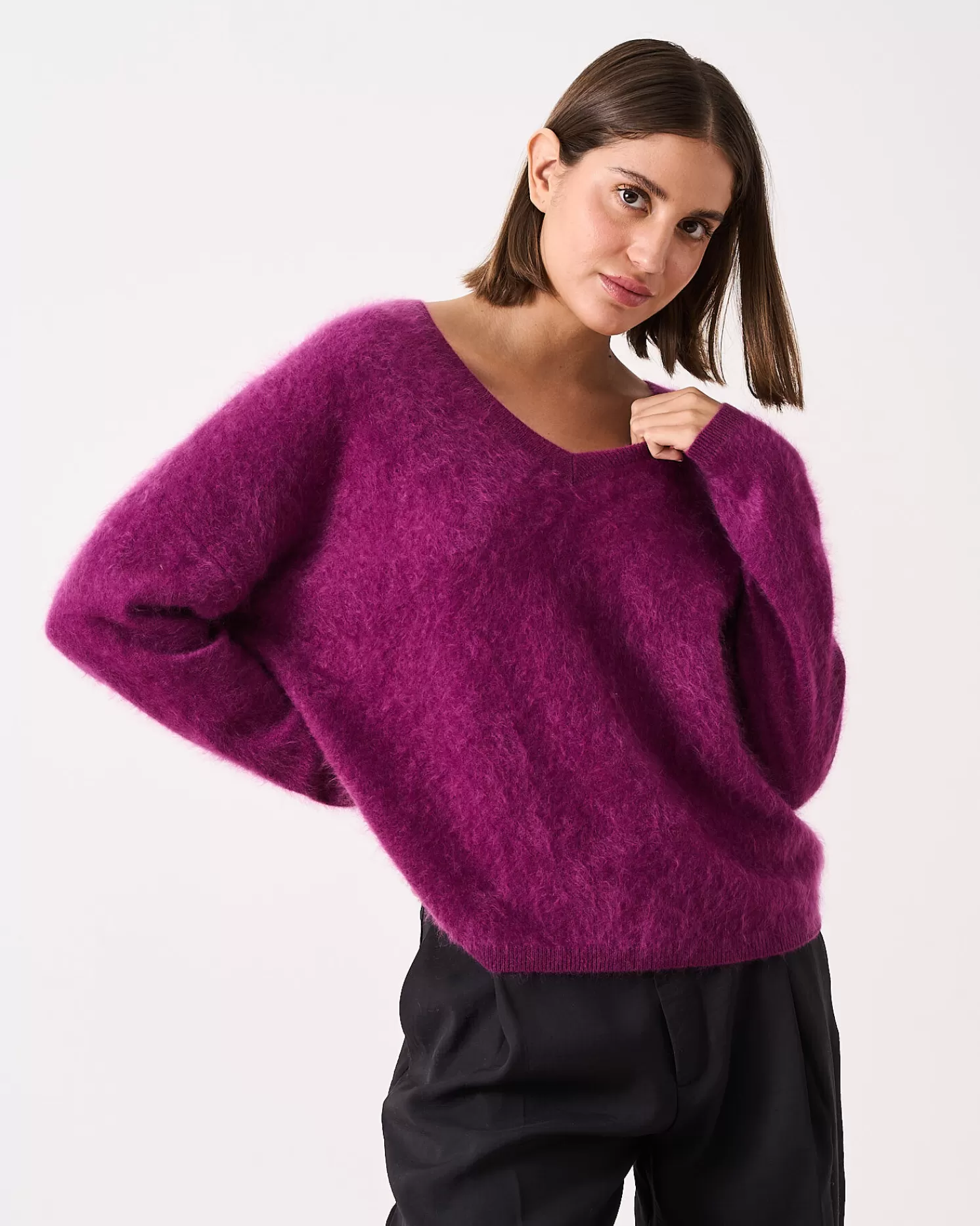 Absolut Cashmere Soeli<DAMES V-Hals | 100% Kasjmier