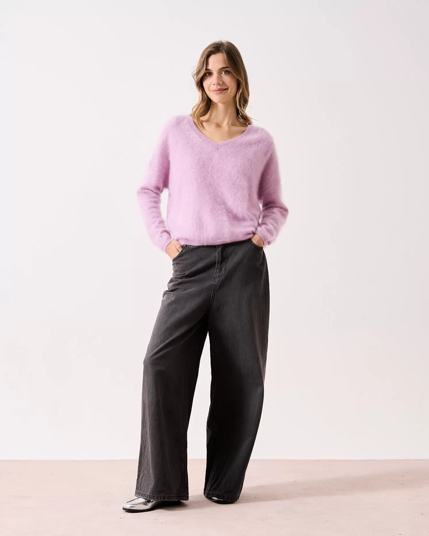 Absolut Cashmere Soeli<DAMES V-Hals | 100% Kasjmier