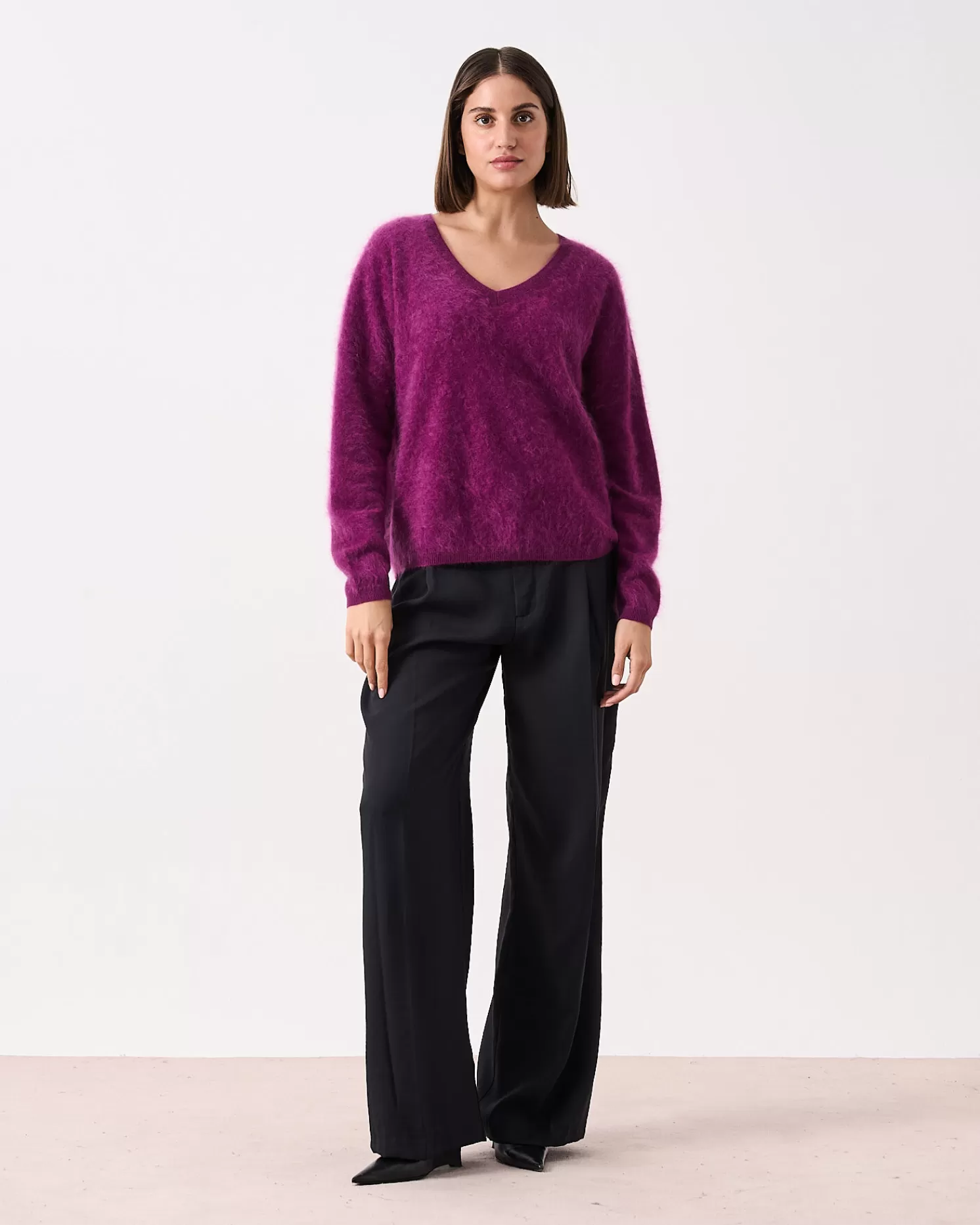 Absolut Cashmere Soeli<DAMES V-Hals | 100% Kasjmier